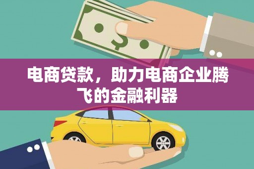 褒忠电商贷款，助力电商企业腾飞的金融利器