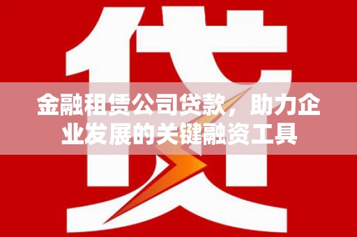 乐清金融租赁公司贷款，助力企业发展的关键融资工具