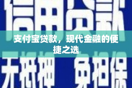 潍城支付宝贷款，现代金融的便捷之选