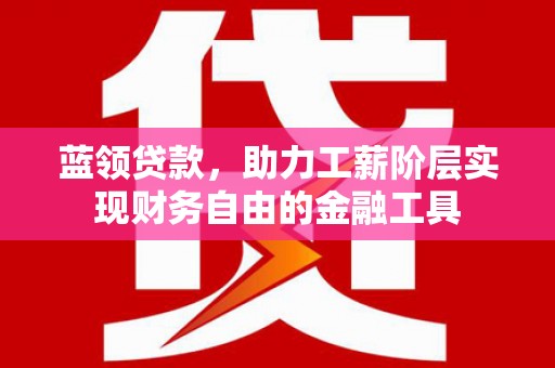 托克托蓝领贷款，助力工薪阶层实现财务自由的金融工具