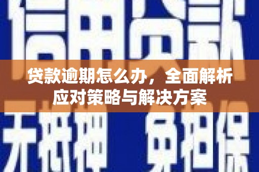 成都贷款逾期怎么办，全面解析应对策略与解决方案